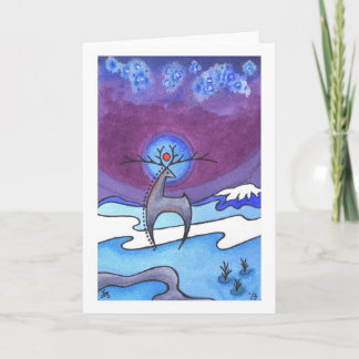 winter holiday/christmas card, "Winter Solstice" Holiday Card