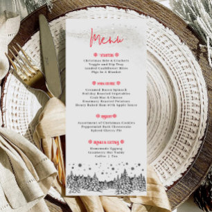 Winter Holiday Christmas Dinner Menu