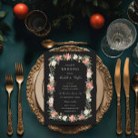 Winter Holiday Christmas Wedding Invitation<br><div class="desc">Customise the text to suit any event. Customise to change the background colour and text; black is optional.</div>