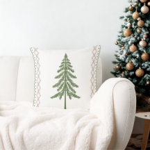 Winter Holiday Cosy Cabin Pine Tree