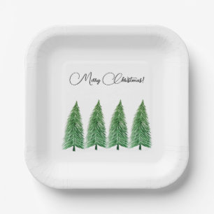 Winter Holiday Country Beauty Paper Plate