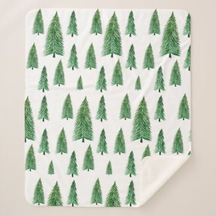 Winter Holiday Country Beauty Sherpa Blanket