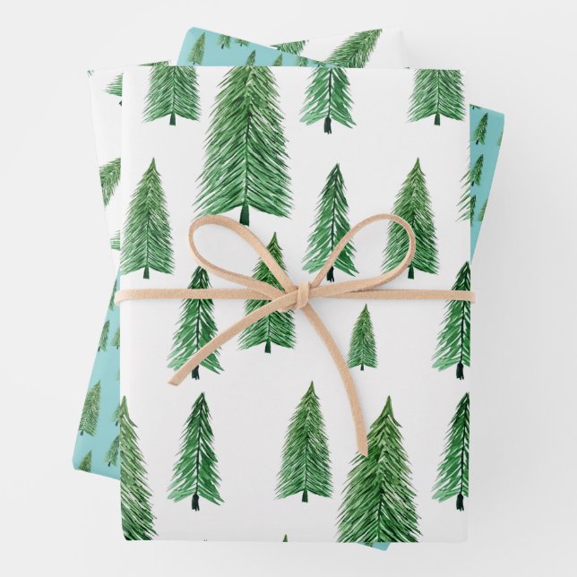 Winter Holiday Country Beauty Wrapping Paper Sheet (In situ)