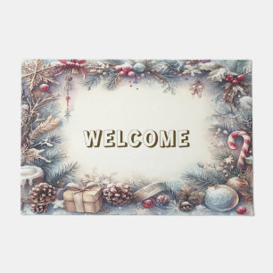 Winter Holiday Doormat