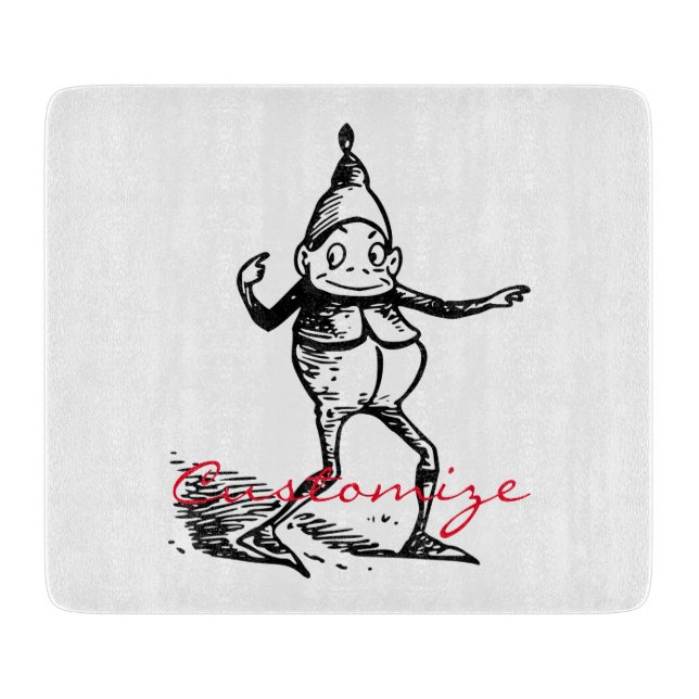 Winter Holiday Elf Gnome Thunder_Cove Cutting Board (Front)