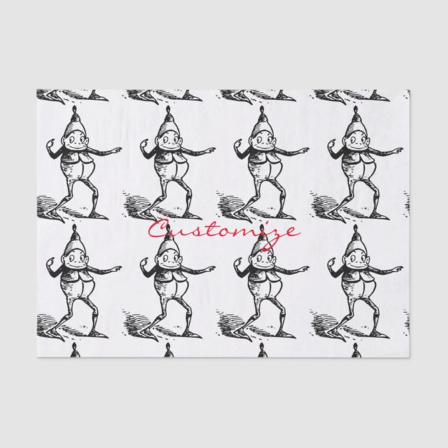 Winter Holiday Elf Gnome Thunder_Cove Tissue Paper (Front)