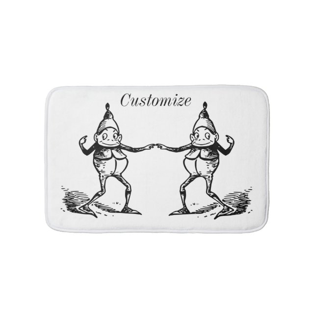 Winter Holiday Elf Gnomes Thunder_Cove Bath Mat (Front)