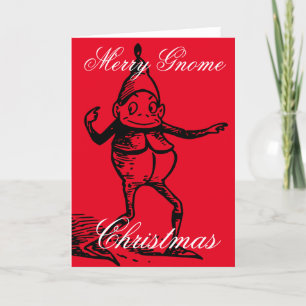 Winter Holiday Elf Gnomes Thunder_Cove Card