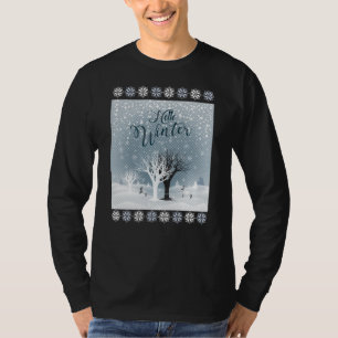 Winter Holiday Fairy Tale Fantasy Snowy Forest T-Shirt
