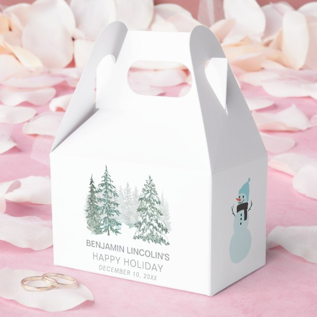 Winter Holiday Favour Box (Wedding)