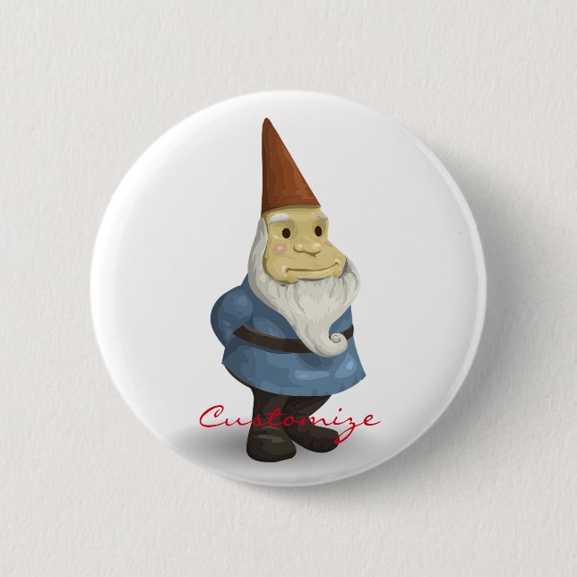 Winter Holiday Gnome Thunder_Cove 6 Cm Round Badge (Front)