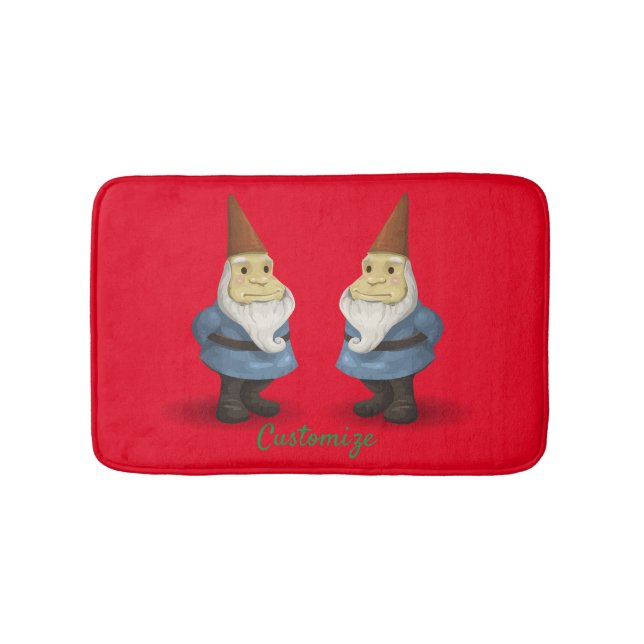 Winter Holiday Gnome Thunder_Cove Bath Mat (Front)