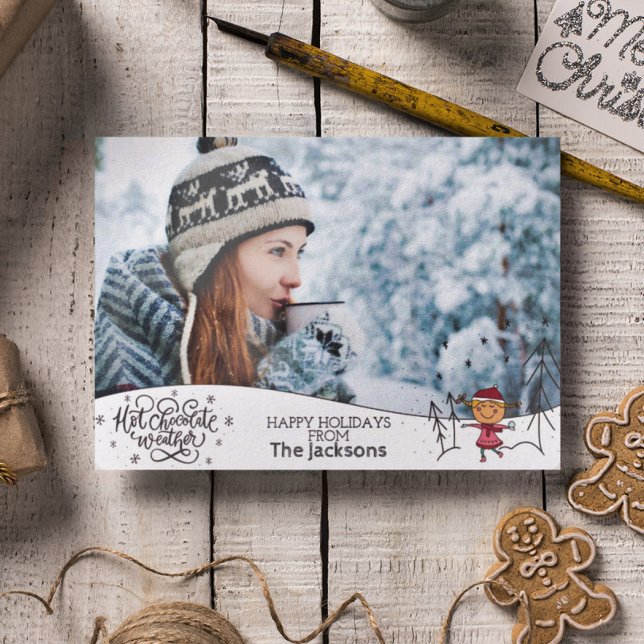 Winter holiday Hot chocolate weather cute overlay (Creator Uploaded)