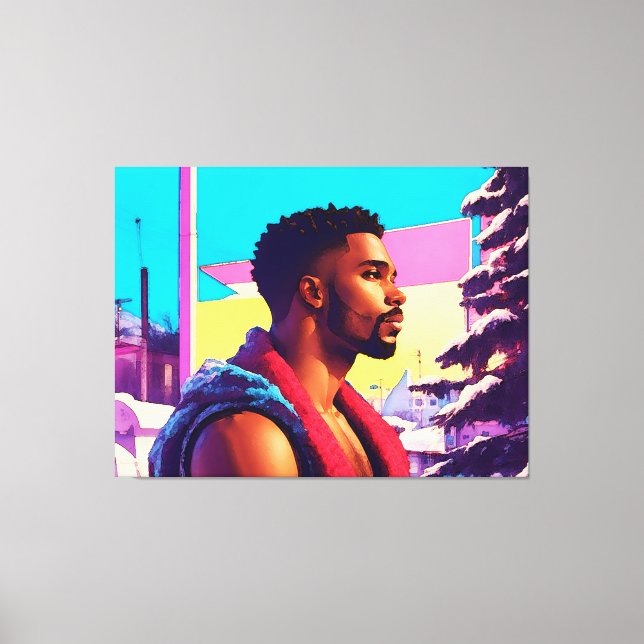 Winter Holiday Hunk 01 Canvas Print (Front)