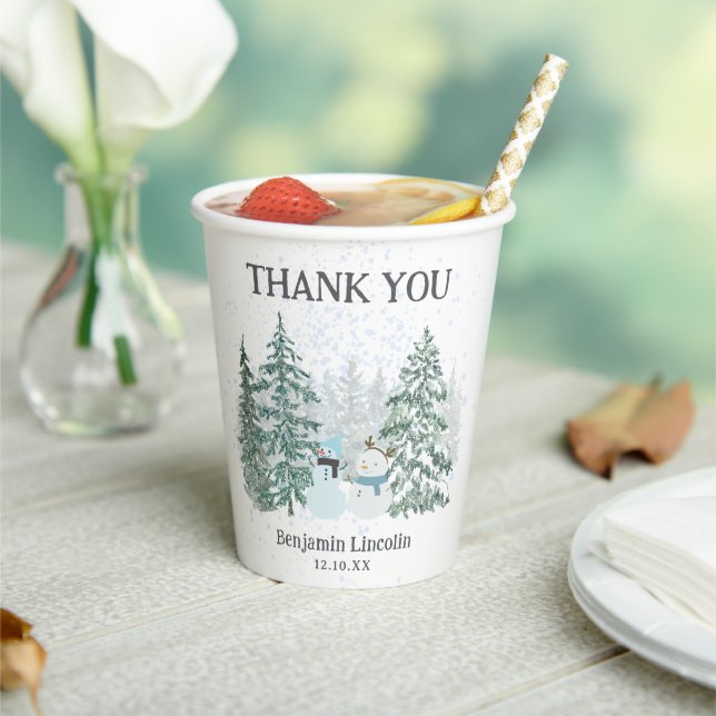 Winter Holiday Paper Cups (Insitu)
