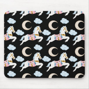Winter holiday pastel Christmas kids pattern Mouse Mat