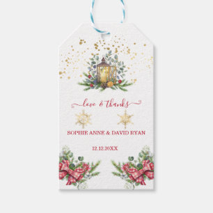 Winter Holiday Pine Cones Christmas Balls Wedding Gift Tags