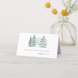 Winter Holiday Place Card