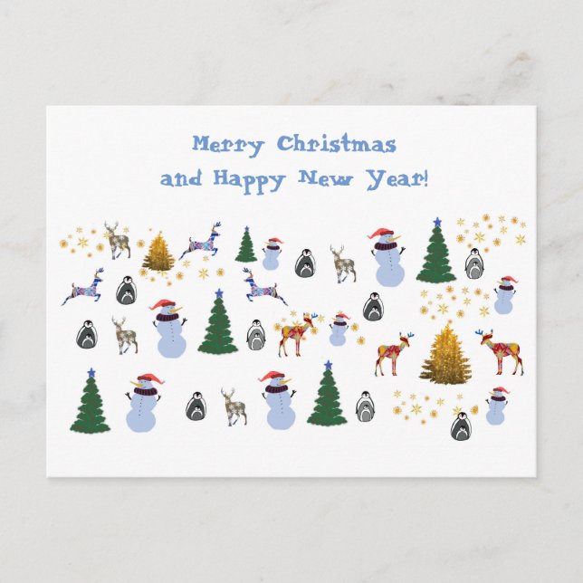 Winter Holiday Postcard (Front)