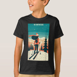 Winter Holiday Ski Christmas X-mas Skiing Skier Wo T-Shirt