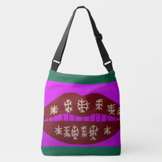 Winter Holiday Smile Crossbody Bag