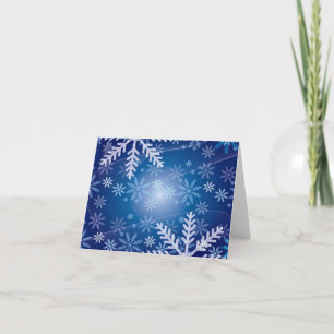 Winter Holiday Snow Flakes Note Card