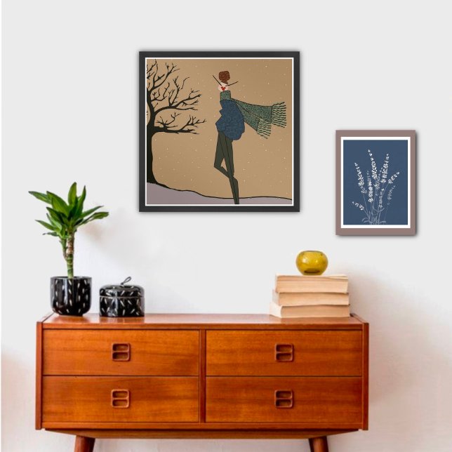  Winter Holiday Snow Weather Fashion Art Poster (Creator Uploaded)