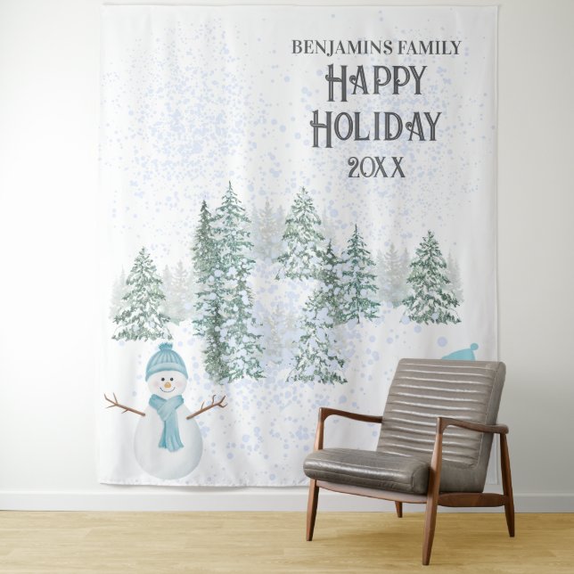 Winter Holiday Tapestry (In Situ)