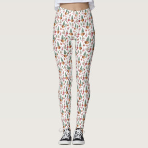 Winter Holiday Theme Leggings