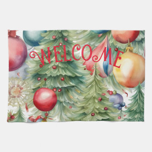 Winter Holidays Décor Tea Towel