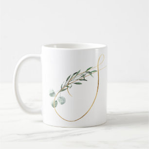 Winter holidays initials mug