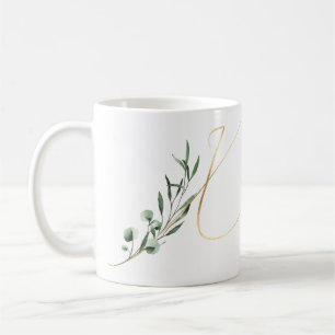 Winter holidays initials mug
