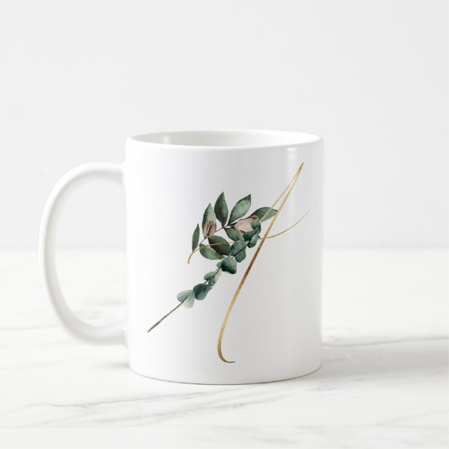 Winter holidays initials mug (Left)