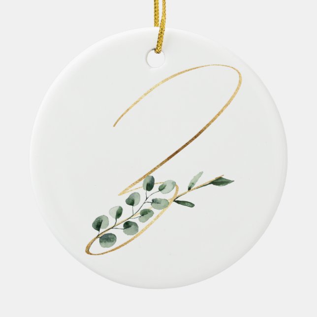 Winter holidays initials ornament (Front)