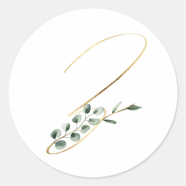 Winter holidays initials sticker (Front)