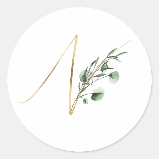 Winter holidays initials sticker (Front)