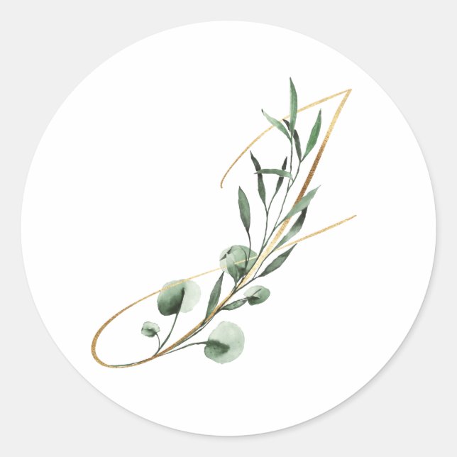 Winter holidays initials sticker (Front)