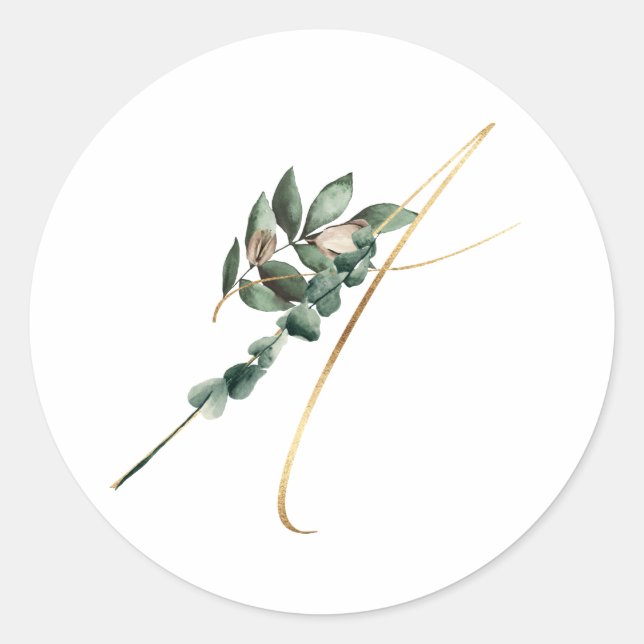 Winter holidays initials sticker (Front)