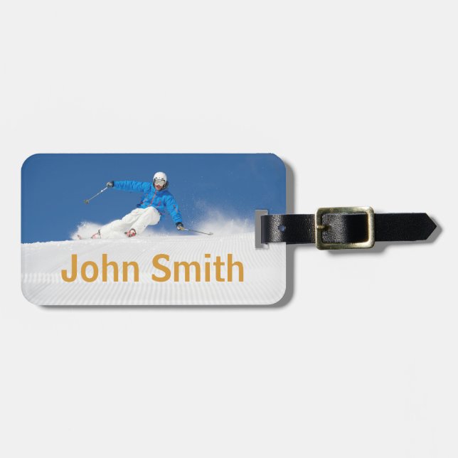 Winter Holidays Luggage Tag (Front Horizontal)