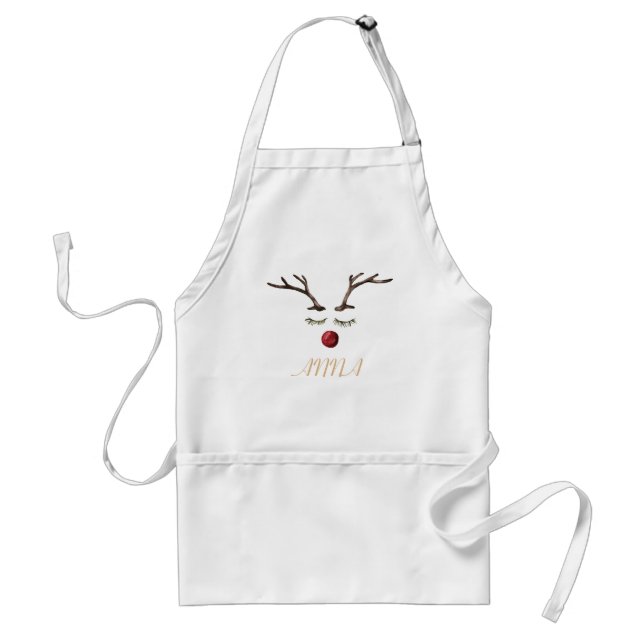 Winter holidays Rudolph Standard Apron (Front)