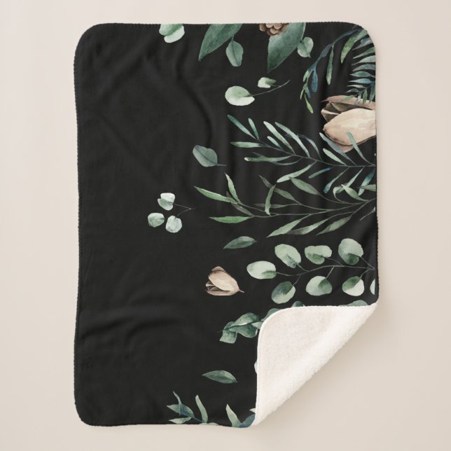 Winter holidays sherpa blanket (Front)