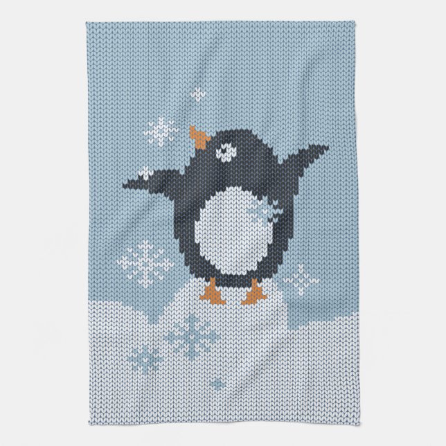 Winter Holidays Tea Towel (Vertical)