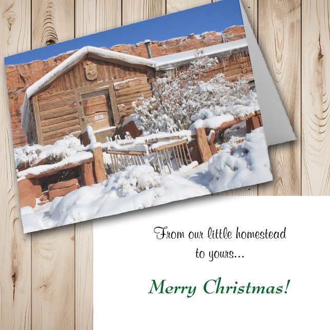 Winter Homestead Christmas Holiday Card (Creator Uploaded)
