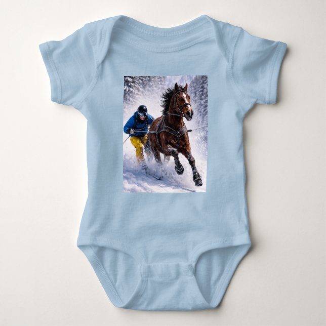   Winter Horse Baby Clothes | Bodysuits (Front)