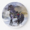 Winter Horse, Equine Art Round (Large) Wall Clock