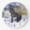 Winter Horse Equine Art Wall Clock