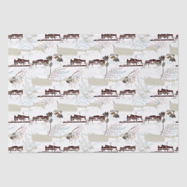 Winter Horse Farm Magnolias  Tissue Paper (Front)