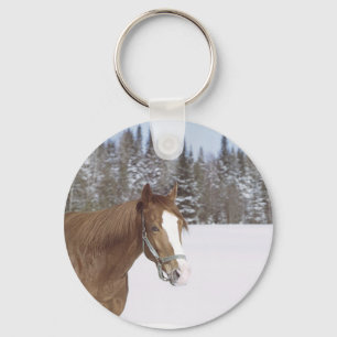 Winter Horse Key Ring