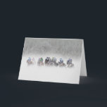 Winter Horse Race Holiday Card<br><div class="desc">Horses racing on a snowy day.</div>