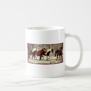 Winter Horses Coffee Mug